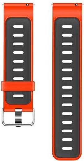 Beline pasek Watch 20mm Double Color Silicone czerwono-czarny red/black box (20 mm, Silikon, Kunststoff)
