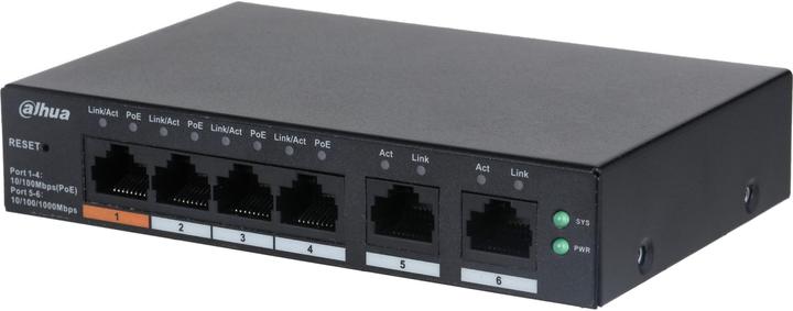 Immagine prodotto Dahua Switch||CS4006-4ET-60|Tipo L2|Desktop/pedestallo|Porte PoE 4|CS4006-4ET-60 (6 Porti)