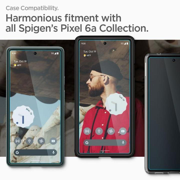 Image du produit Spigen VERRE TRAITÉ ALM GLAS.TR SLIM 2ER-PACK GOOGLE PIXEL 6A (2 pièce(s), Google Pixel 6a)