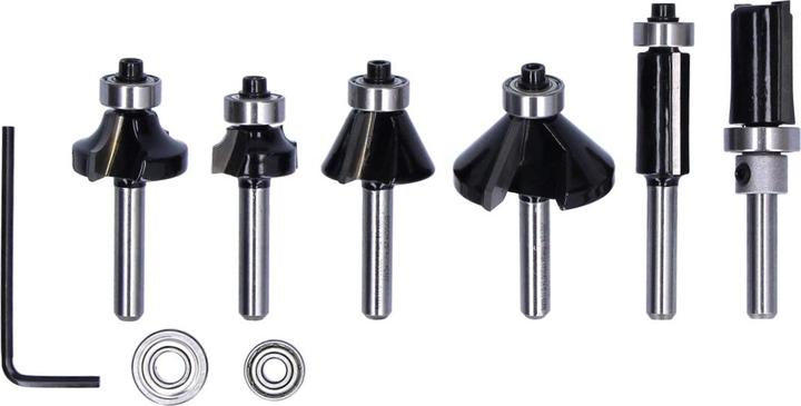 Produktbild Bosch Professional Zubehör 6-teiliges Rand- und Kantenfräser-Set, 6-mm-Schaft für Handfräsen