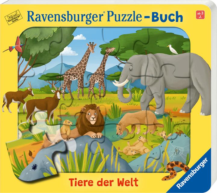 Actual product image Ravensburger Puzzle-Buch: Tiere der Welt (12 pieces)