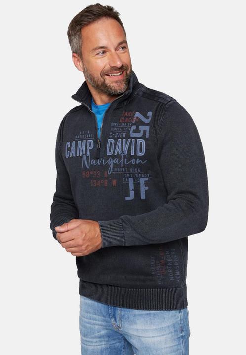 Produktbild Camp David Pullover Strickpullover Troyer (M)