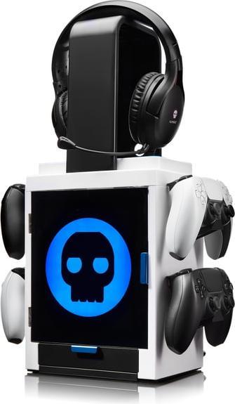 Numskull - Meuble de rangement lumineux inspiré du logo pour gamer (PS5)