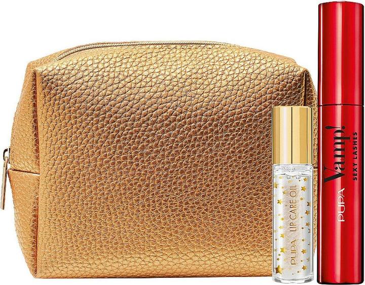 Immagine prodotto Pupa Milano Pupa Set Vamp Olio Nutriente per Labbra 95 Ml e Vamp Sexy Lashes Mascara Senza Parabeni 001 Nero 12 (001 Nero)