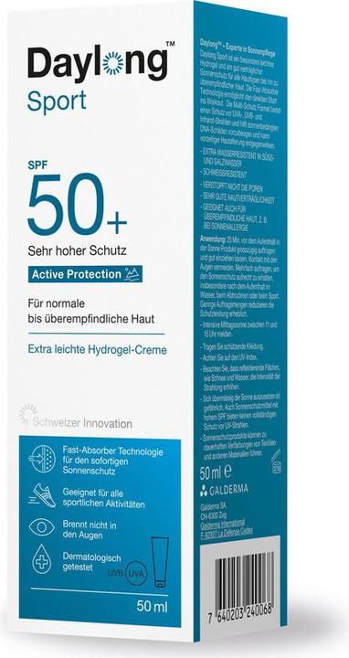Actual product image Daylong Sport Active Protection Hydro (Suntan cream, SPF 50+, 50 ml, 75 g)