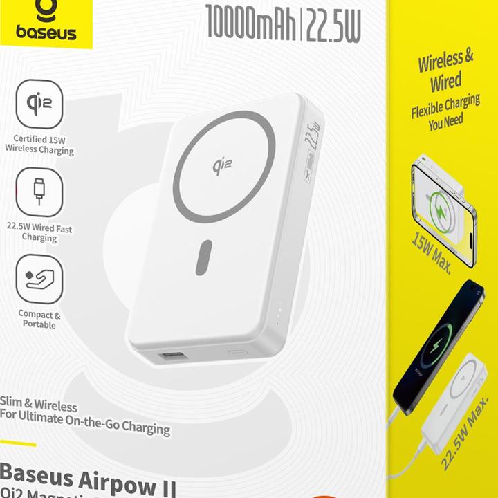 Actual product image Baseus Airpow2 (10000 mAh, 22.50 W, 37 Wh)