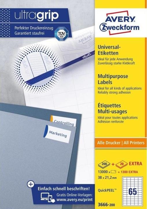 Produktbild Avery Universal-Etiketten