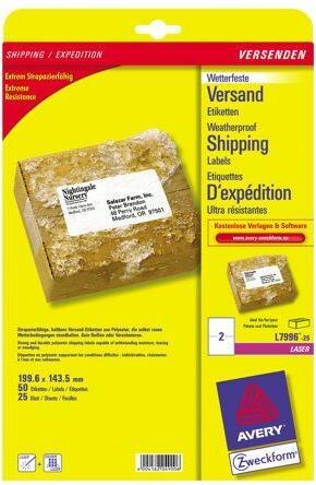 Produktbild Avery Versand-Etiketten