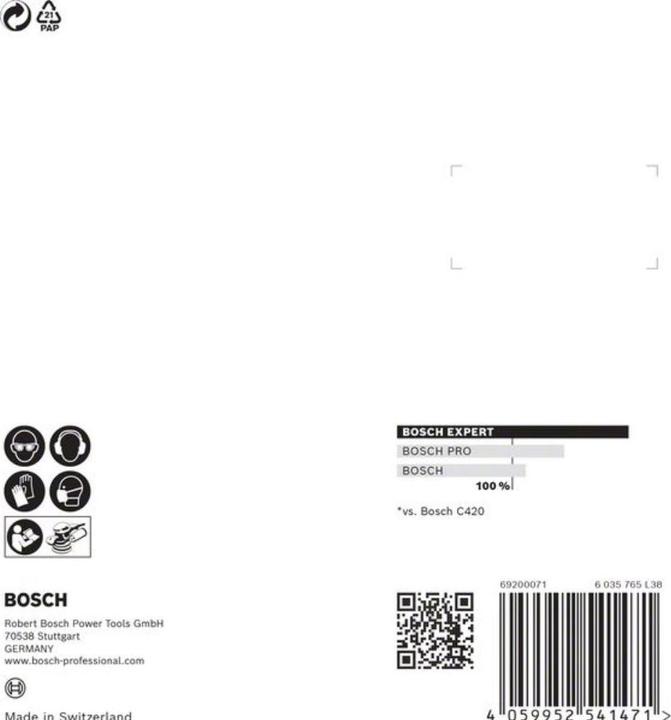 Actual product image Bosch Professional Zubehör Expert C470 Sandpaper (240)