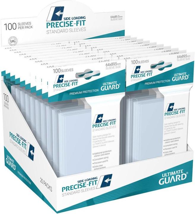 Actual product image Ultimate Guard UGD010478 - Precise-Fit 100 Kartenhüllen Seitliche Lagerung Standard Grösse, transparent