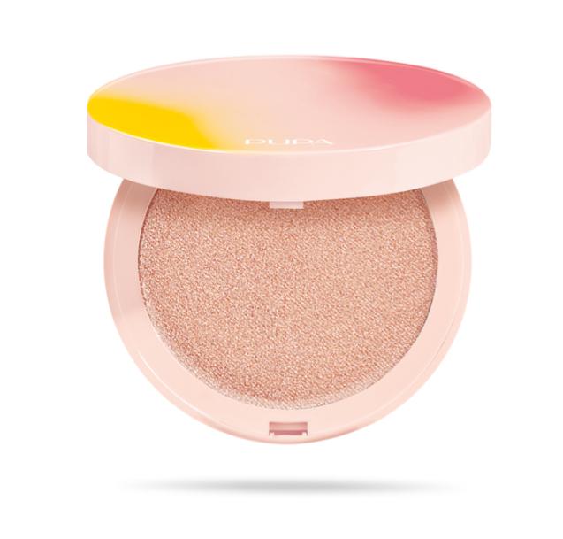 Actual product image Pupa Milano Pupa Color Trip Wonder Me Glow Compact Face Highlighter - 7.5g (105 Shimmery Rose, Highlighter, 7.50 g)