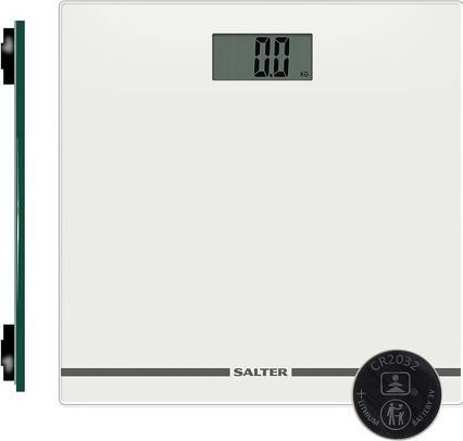Actual product image Salter 9205 WH3RLarge Ekranas Glass Electronic Bathroom Scale - Baltas (180 kg)