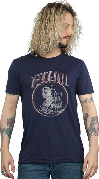 Immagine prodotto Deadpool Vintage Circle Maglietta Uomo (M)