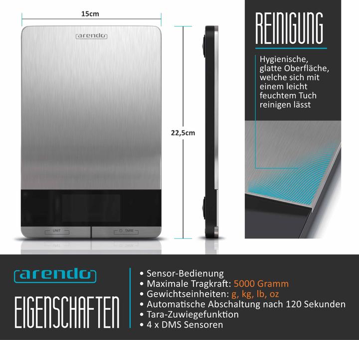 Produktbild Arendo Küchenwaage
