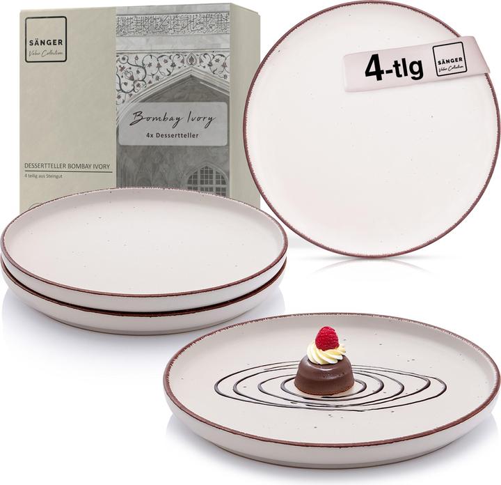 Sänger Dessertteller Set Bombay Ivory (4 x, 20.50 cm)