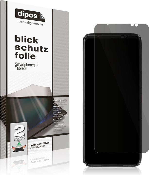 Produktbild Dipos Blickschutzfolie 2-Way Anti-Shock (1 Stück, Asus ROG Phone 7)