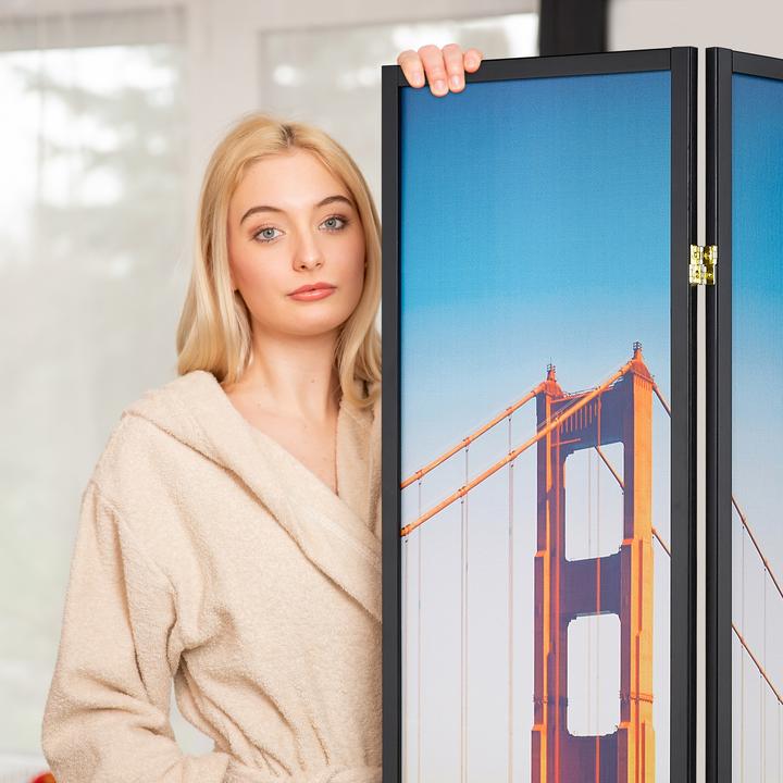 Actual product image Relaxdays Folding screen