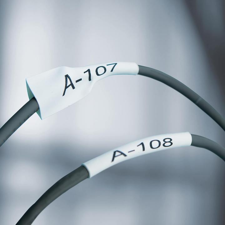 Produktbild Dymo Rhino Heissschrumpfschlauch (1.20 cm, Weiss)