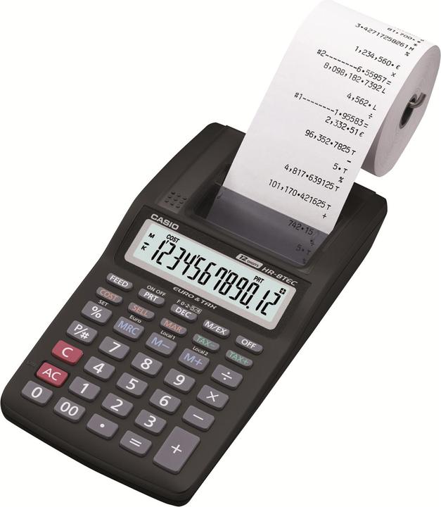 Casio Hr-8tec (Batterien, Netzbetrieb)
