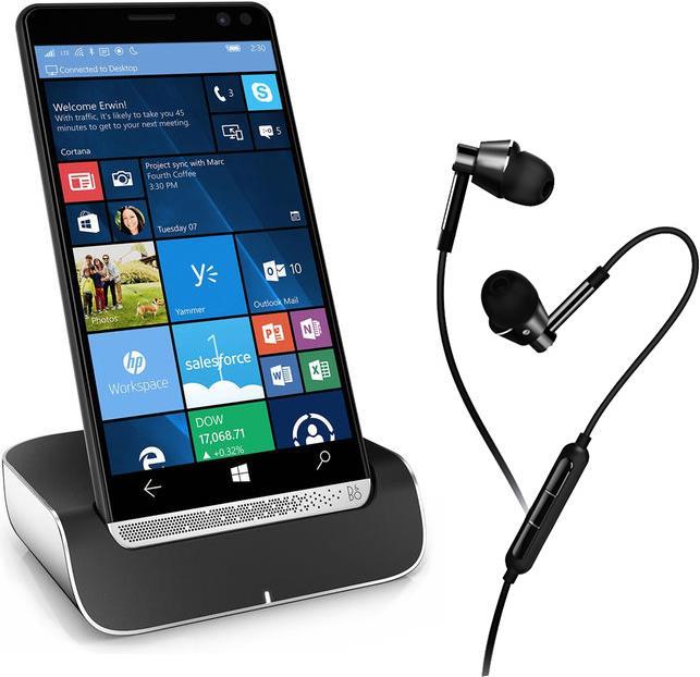 Image du produit HP Elite x3 avec Desk Dock & écouteurs 1MORE 1M301 (64 Go, Noir, 5.96", Double SIM, 16 Mpx, 4G)