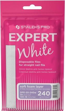 Produktbild Staleks Weisse Einwegfeilen für gerade Nagelfeile Soft Base