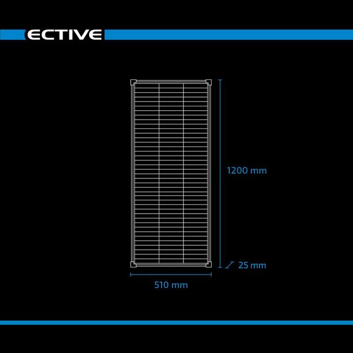 Produktbild Ective SSP 120 Lightweight Schindel Solarmodul Monokristallin 120W Solarpanel (120 W, 2.55 kg)