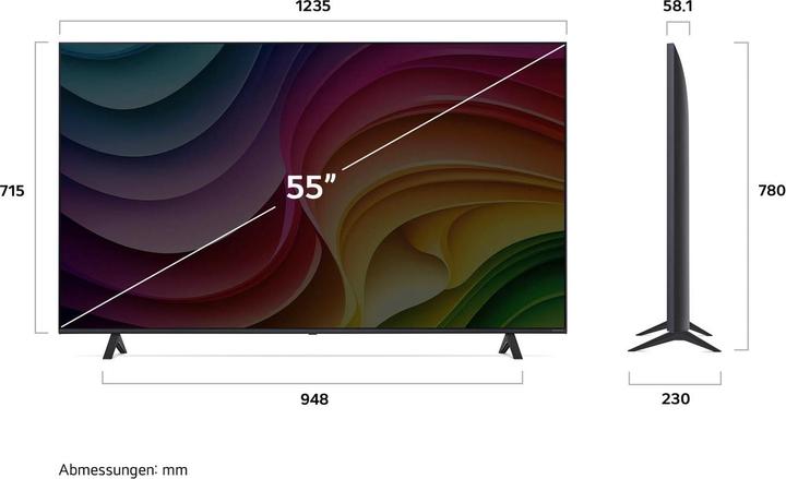 Actual product image LG 55NANO82T6B (55", NANO82, Nano-Cell, 4K, 2024)