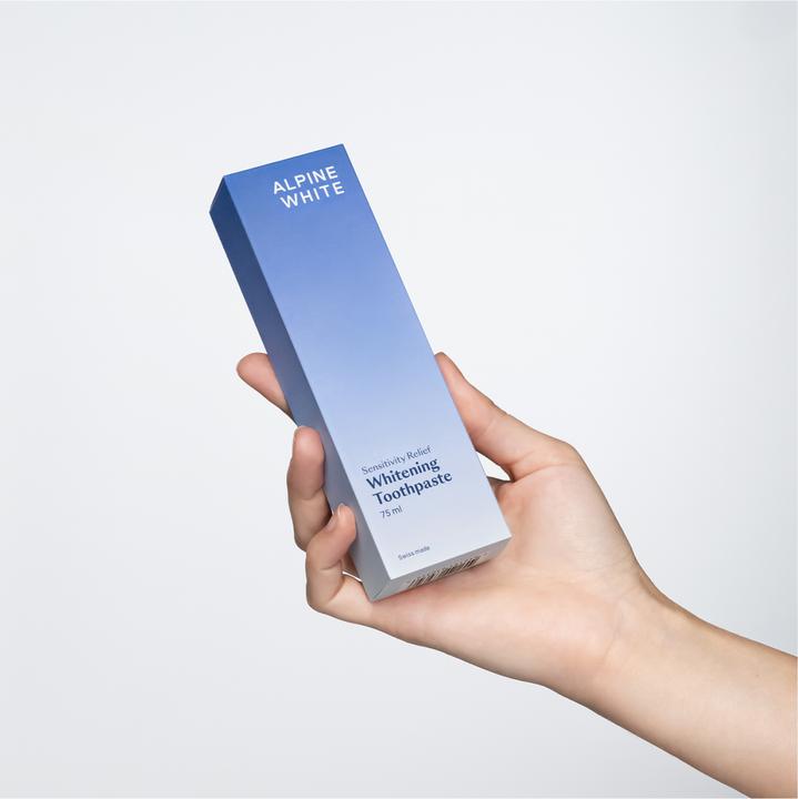 Actual product image Alpine White Whitening Toothpaste Sensitivity Relief Paste (75 ml)