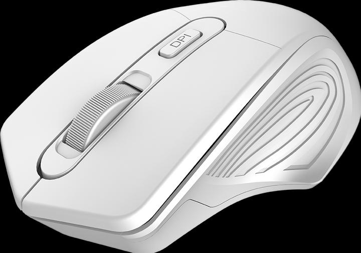Image du produit Canyon Souris optique sans fil 2.4GHz 4 boutons, DPI 800/1200/1600, Pearl White, 115 * 77 * 38mm, 0.0 (Sans fil)