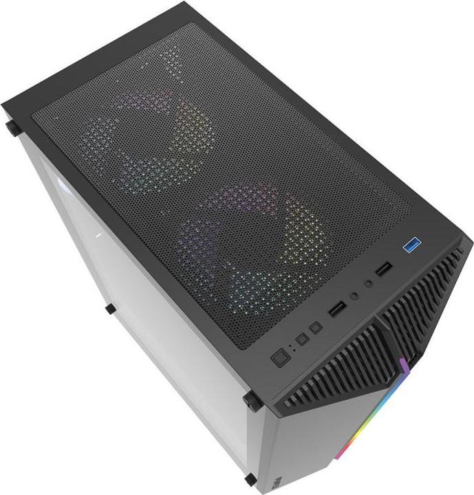 Immagine prodotto Darkflash Tech DK151 computer case LED con 3 ventole (nero) (mATX, ITX, ATX)