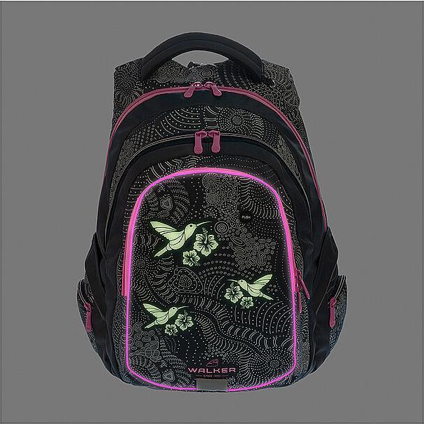 Produktbild Walker Schulrucksack Fame Glow in Dark 32 l, ab 9 Jahren Blue (32 l)