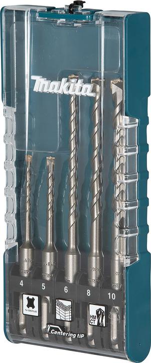 Produktbild Makita SDS+ Steinbohrer-Set 5-tlg. (4, 5, 6, 8 mm und 10 mm)