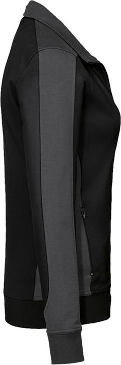 Actual product image Hakro Ladies Sweat Jacket Contrast Perf ormance black/anthr. Gr.4XL (4XL)