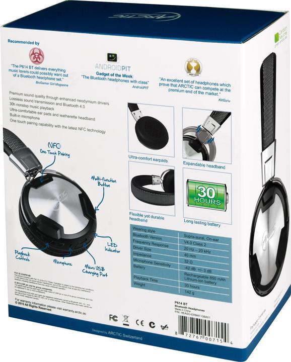 Actual product image Arctic P614 Bt (30 h, Wireless)