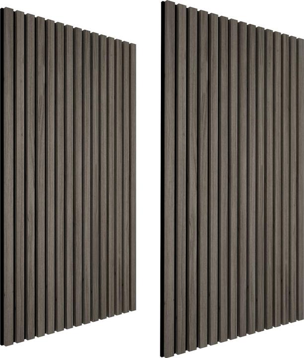 tectake Lot de 2 panneaux acoustiques Sonic Wall imitation bois (2 pcs)