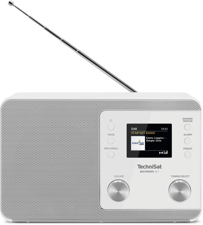 Produktbild TechniSat Radio DAB+ DIGITRADIO 307, weiss (DAB+, UKW)