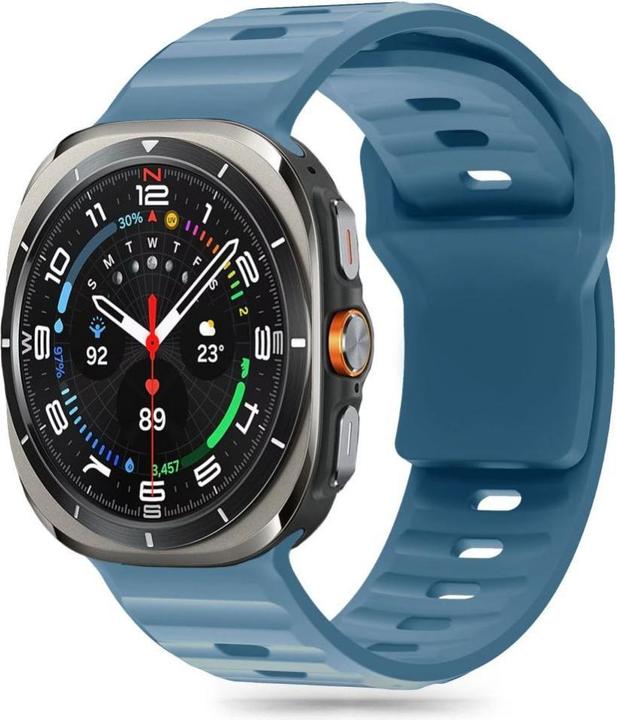 Image du produit Tech-Protect Ligne Silicone Strap pour Samsung Galaxy Watch Ultra (47mm) - Bleu (TPU)