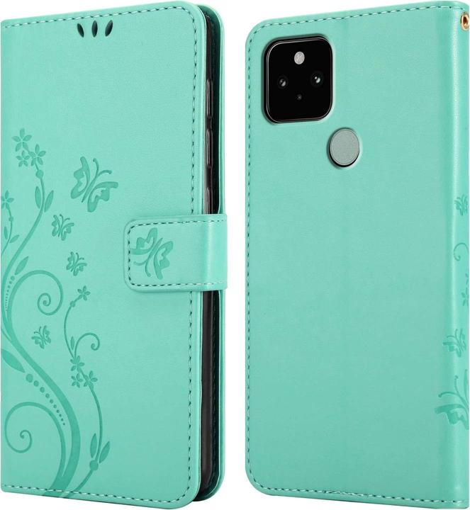 Produktbild Cadorabo Hülle für Google PIXEL 5 mit Blumen Muster (Google Pixel 5)