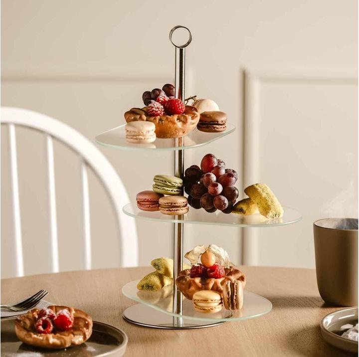 Actual product image Leonardo Etagere Cena asymmetrisch 3-teilig, Silber