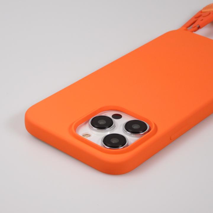 Actual product image PhoneLook Coque Silicone mat avec lanière et mousqueton en fer (Apple iPhone 14 Pro)