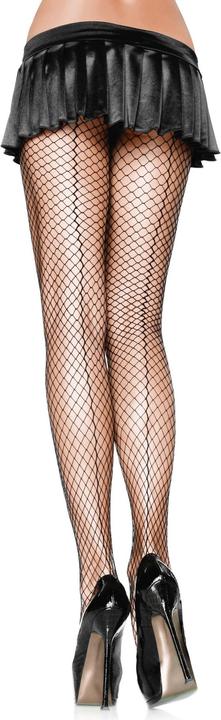 Produktbild Leg Avenue Schwarze Netzstrumpfhose grobmaschig (One Size)