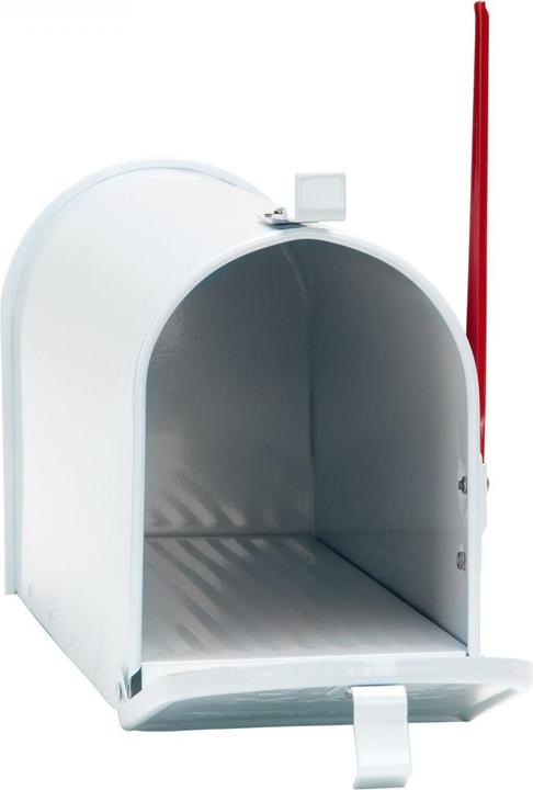 Actual product image Dema Alu US Briefkasten Postkasten American Mailbox mech. Postmelder Retro weiss