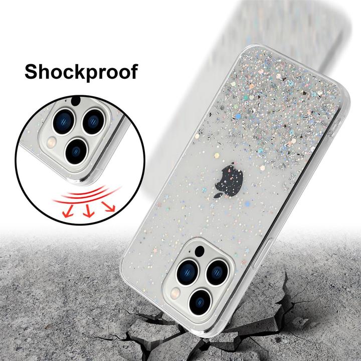 Actual product image Cadorabo TPU cover sparkling glitter (Apple iPhone 13 Pro Max)