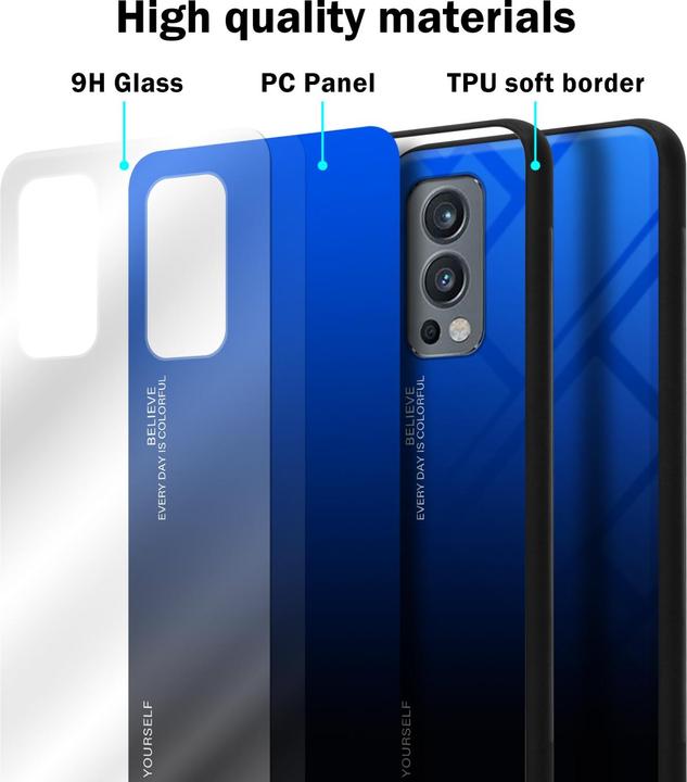 Image du produit Cadorabo TPU 2 couleurs Housse en verre (OnePlus Nord 2 5G)