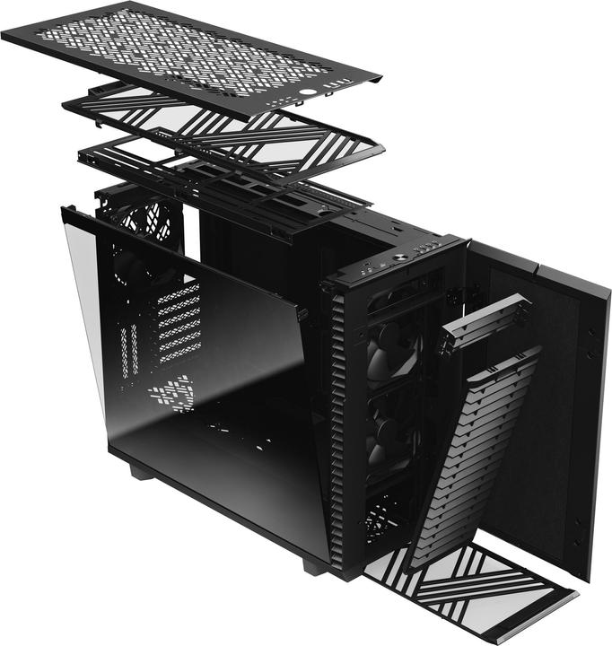 Productafbeelding Fractal Definieer 7 Zwart TGD (mATX, Mini-ITX, ATX, E-ATX)
