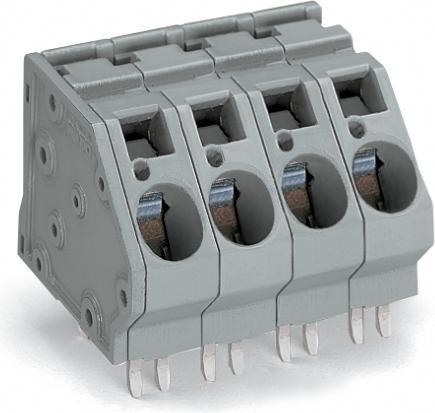 Produktbild Wago 745-504/006-000 Klemmenleiste fÃ¼r Leiterplatten 0,2-16 mm grau