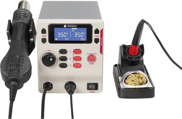 Actual product image Toolcraft RST-280 Soldering station set digital 865W 80 - 500°C incl. soldering tip