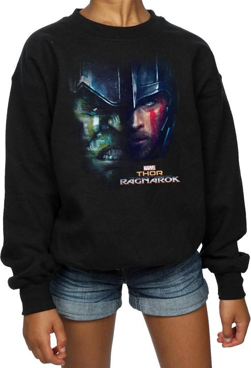 Produktbild Thor Ragnarok Hulk Split Face Sweatshirt Mädchen (128)
