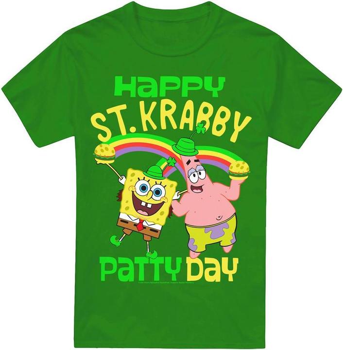 Spongebob Squarepants St Krabby Patty Day TShirt St PatricksTag