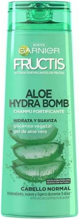 Actual product image Garnier FRUCTIS ALOE HYDRA BOMB champú fortificante 360 ml (360 ml, Liquid shampoo)